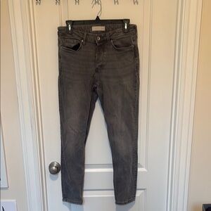 Topman Gray Slim Fit Jeans Modern Stretch